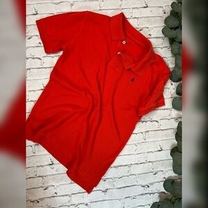 Ralph Lauren Polo Shirt Boys 12 Orange